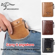 Trendy Short Wallet with Zipper Multiple Card Slots for Men's Clutch Bag