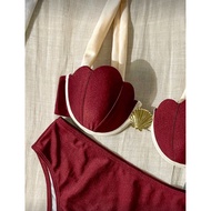 2-piece clamshell bikini