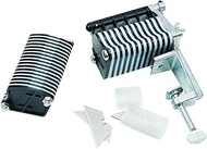 BESTNULE Leather Table Top Lace Cutter for Fringe Braiding Strip Belts and Laces (Come with 10 Blade