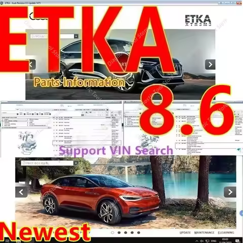 2026 Newest Etka 8.6 software Auto Repair Etka Software Group Vehicles Electronic Parts Catalogue fo