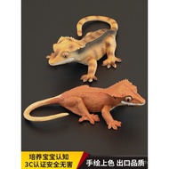 Solid Children Simulation Reptile Toy Model Eyelash Gecko Eyelash Gecko Lizard Cognitive Gift Orname