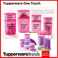 SG Local Authentic Tupperware One Touch Food Container 600ml 950ml 1.25L 1.4L 2.0L 3.0L 4.03L Camellia Window Lychee