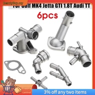 [In Stock]6Pcs Aluminium  Cooling Coolant Hose Connector Supercharger Pipe for MK4 Golf  GLI TT 1J01