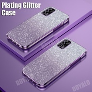 Clear Phone Case for OPPO A74 4G A95 4G A94 A93 A73 4G Casing Gradient Bling Glitter Plating Soft Si