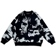 Lettucy Knitwear crewneck Knitted Statue Motif Knitwear Men Crewneck