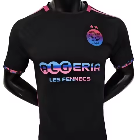 Algeria "Les Fennecs" Soccer Jersey - Football Shirt with FAF Crest, Ideal for National Team Fans & 