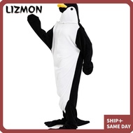 LIZMON Unisex Flannel One-piece Pajamas, Polyester Suitable for height 168-178cm Stitched Warm Full 