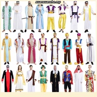 Disney Aladdin Costume Kids Boy Arabian Prince Cosplay Clothes Terno For Men Halloween Party  Outfit