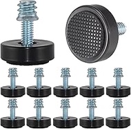 NEWBYTEK M6 Adjustable Furniture Leveler, Rubber Leveling Feet Screws in Threaded, Feet Levelers Scr