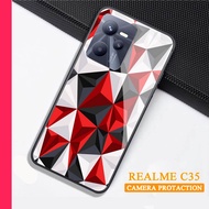 Softcase Glass Kaca REALME C35 - Casing hp REALME C35 [ S36 ].