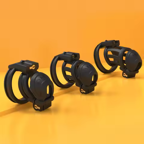 EMO Wearables Custom Male Chastity Devices With Double Locker,Fantasy Extreme Chastity Belt Steel Co