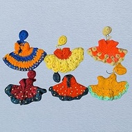 A&S VENTURES Designer Laddu Gopal Woolen & Moti Dress Set of 6 | Size 3-4 No. | Heavy Winter Poshak 