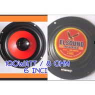 Elsound speaker 100watt 8ohm 6inch large magnets folk price sultan quality