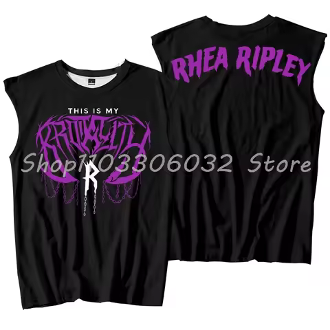 Rhea Ripley Merch Sleeveless T-Shirt Women Men Casual Outdoor Sportwear