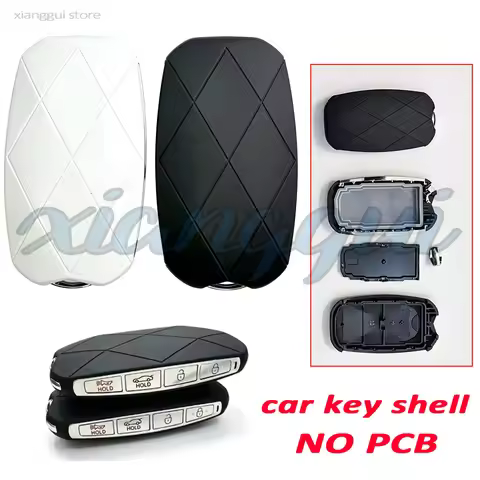 5/8 Buttons Car Key Housing Key Case Shell for GENESIS G80 GV80 GV80-Coupe GV70 G90 GV60 G70 2023 20