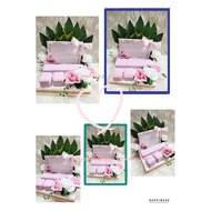 gubahan sireh junjung,frame mas kahwin,bekas rantai tangan dan 2 pc bekas cincin(soft pink,white)