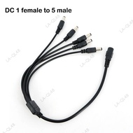 Q48Q 12V 40cm DC Power supply Cable 1 female to 5 way male Plug Splitter Adapter Connector 5.5mmx2.1