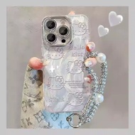 Suitable for iphone16 Apple 16e Phone Case 15/14/13 pro max Feather Yarn plus Hello Kitty 256