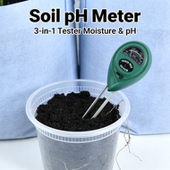 Soil Tester Kebun Meter 3 in 1 Meter pH Tanah Soil Moisture pH Meter pH Meter for Soil SHS