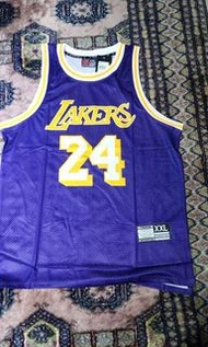 NBA Los Angeles Lakers 24 Kobe Bryant Jersey Vest Tank Top 湖人 背心 籃球 球衣 (Purple) 2XL