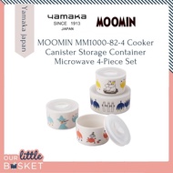 Moomin Canister Storage Container Microwave 4 Piece Set