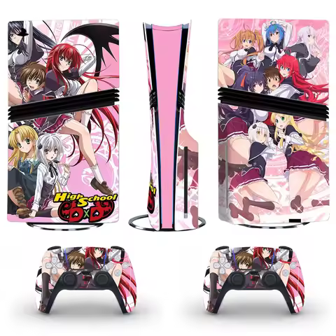 High School DXD PS5 Pro Disc Digital Skin Sticker Decal Cover for Console and 2 Controllers PS5 Pro 