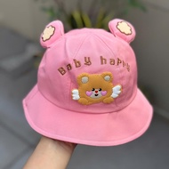 Baby hat (6 months - 4 years old), beautiful soft and fashionable Baby Bear children's hat (Real pho