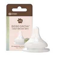 [Green Finger] Bebe Grow Baby Bottle Nipple Wide Neck Silicone Teat | SS S M L LL | 5 Size Options |