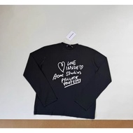 Acne studio Heart Letter Print Lightweight Breathable Long Sleeve T-Shirt