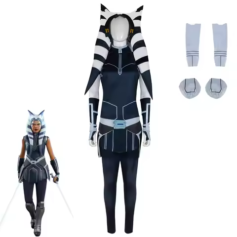 Laku Adult Ahsoka Tano Cosplay Costume Halloween Anakin Cosplay Costume Full Set Include Hat for Com