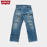 กางเกงยีนส์มือสอง Levi’s 501 Big E ริมแดง USA🇺🇸 กระดุม 555 เอว 32 ยาว 36 ปลาย 8 เฟดเซอร์