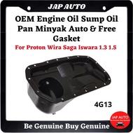 Proton Wira Saga Iswara 1.3 1.5 -OEM Engine Oil Sump Oil Pan Minyak Auto & Free Gasket - 4G13