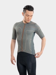 SUPAMAX Adult's Mapping Cycling Jersey - Black/Aero