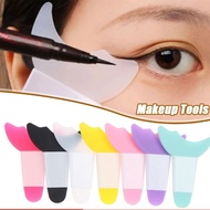 Combo of 2 Professional, Convenient, Reusable Multi-Purpose Silicone Eyeliner/Mascara Stencils _GD88