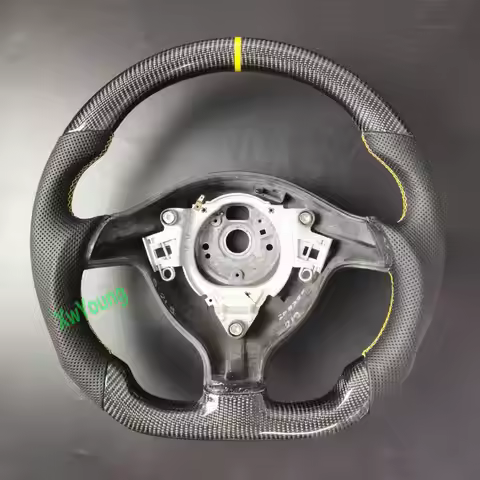 For VW Volkswagen Golf 4 Mk4 GTI 1997-2003 100% Real Carbon Fiber Steering Wheel With Leather