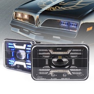OVOVS DOT SAE H4651 H4652 H4656 H6545 Brightest DRL Hi/Lo Beam Headlamps Projector Rectangular Truck