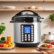 Cross-Border 4L5L6L Rice Cooker Pressure Cooker 5-6 People Household Multifunctional Soup Stew Press