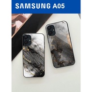 Softcase Glass Glass SAMSUNG A05 Latest Marble Motif Handphone Case-Mobile Protector-Mobile Phone Softcase-Mobile Phone Silicone [KC-142]