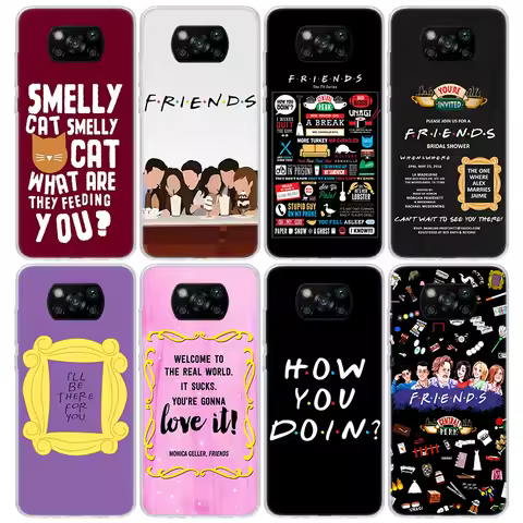 Funny Friends TV Show Phone Case For Xiaomi Poco X5 X6 X7 Pro F7 Ultra M7 Redmi 15C 15 13C 13 12C 12