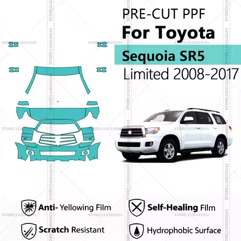 Pre-Cut Paint Protection Film PPF Transparent Car Film Automotive PPF Front Kit For Toyota Sequoia S