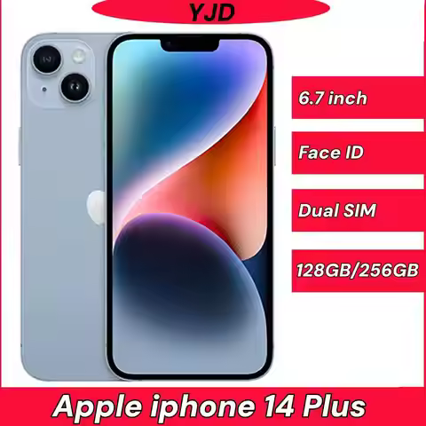 98%New Apple iPhone 14 Plus Dual eSIM 128GB 256GB 512GB 6GB RAM 6.7" Genuine Super Retina OLED Face 