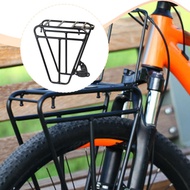 [svzfjuv] Bike Front Rack, Metal Trunk Carrier, Max 25kg, Mountain Bike Luggage Shelf
