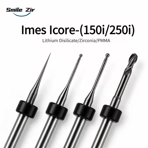 Drills Imes Icore 150i/250i Milling Burs Diamond Coating Cutter Milling Tools Lithium Disilicate Zir
