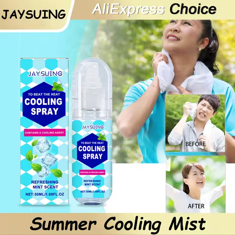 Cooling Spray Portable Outdoor Cool Sensation Body Spray Summer Instant Refreshing Mist Anti-Heat Hy