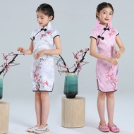 Girl's cheongsam dress, new cheongsam for big kids