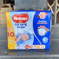 Miếng lót Huggies size NB1 64 NB2 40 NB74 Tã dán lọt lòng