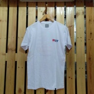 PUTIH Huf Bummer Usa T-Shirt White Premium Mirror