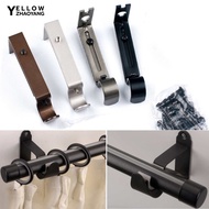 YZH-Adjustable Iron Window Curtain Rod Bracket Holder Drape Bar Fixed Hook Clamp