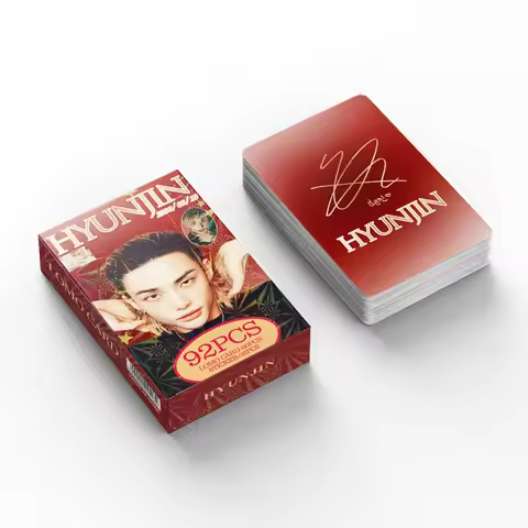 92 K-pop boy group mini cards, celebrity merchandise mini cards, high-definition photo cards, sticke