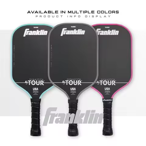 Franklin FS Pickleball Paddle T700 Carbon Fiber Honeycomb Core 16mm Lightweight USAPA Approved Profe